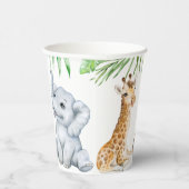 Gobelets En Papier De mignons animaux de bébé safari (Droite)