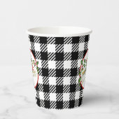 Gobelets En Papier Décembre 25 8oz Coupe Papier, Lid : Aucun (Gauche)