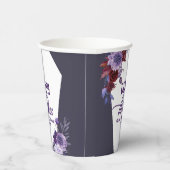 Gobelets En Papier Décès à mes trente Floral 40e Anniversaire (Droite)