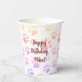 Gobelets En Papier déco d'anniversaire pour enfants (Recto)