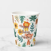 Gobelets En Papier déco d'anniversaire pour enfants (Recto)