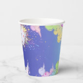 Gobelets En Papier Décor de fête d'anniversaire Rainbow personnalisab (Verso)