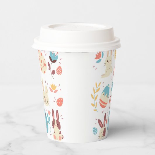 Gobelets En Papier Décor de Pâques (Gauche)