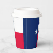 Gobelets En Papier Décor design du drapeau d'état du Texas (Droite)