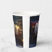 Gobelets En Papier Décoration de Noël Traîneau enneigé Esquimau améri (Droite)