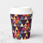 Gobelets En Papier Découpes Triangle Modernes (Recto)