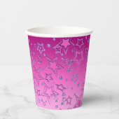 Gobelets En Papier Dégradé de Noël parties scintillant brillant confe (Recto)