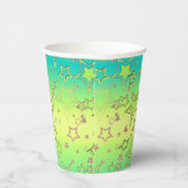 Gobelets En Papier Dégradé de Noël parties scintillant brillant confe (Droite)