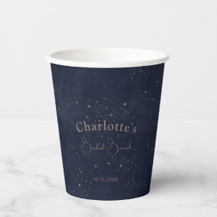 Gobelets En Papier Déjeuner de mariage céleste sombre avec soleil et