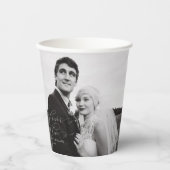 Gobelets En Papier Déjeuner de mariage photo d'amour éternel (Recto)