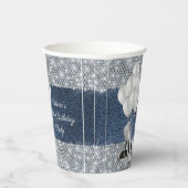 Gobelets En Papier Denim Diamond Anniversaire Coupes de papier (Droite)