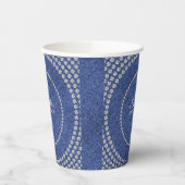 Gobelets En Papier Denim et Diamonds Blue Jeans Bling Anniversaire (Gauche)