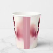 Gobelets En Papier Dentelle argentée en Plum Gown Boho Bourgogne Quin (Droite)