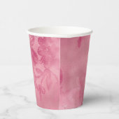 Gobelets En Papier Dentelle Rose Chic (Droite)