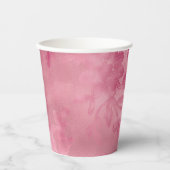 Gobelets En Papier Dentelle Rose Chic (Recto)