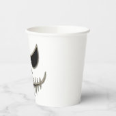 Gobelets En Papier Déplaisante Halloween Skeleton Face Party (Gauche)