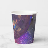 Gobelets En Papier Dernière Disco Bachelorette Party Purple Mirror Ba (Verso)