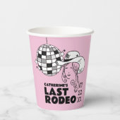 Gobelets En Papier Dernière soirée de bachelorette Rodeo Disco (Verso)