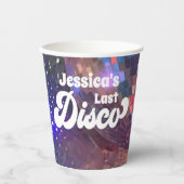 Gobelets En Papier Dernière soirée disco pour l'enterrement de vie de (Recto)