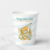 Gobelets En Papier Dernière voile avant la soirée d'enterrement de vi (Verso)