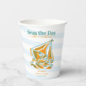 Gobelets En Papier Dernière voile avant le Veil Bachelorette Party (Recto)