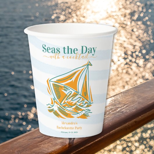 Gobelets En Papier Dernière voile avant le Veil Bachelorette Party