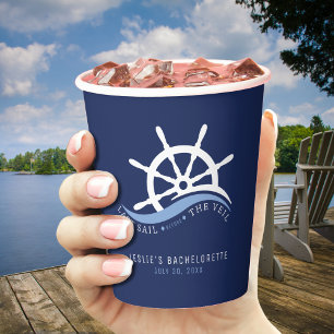 Gobelets En Papier Dernière voile avant le Veil Helm Bachelorette Par