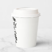 Gobelets En Papier Derrière Chaque Femme Réussie Est Le Café (Gauche)