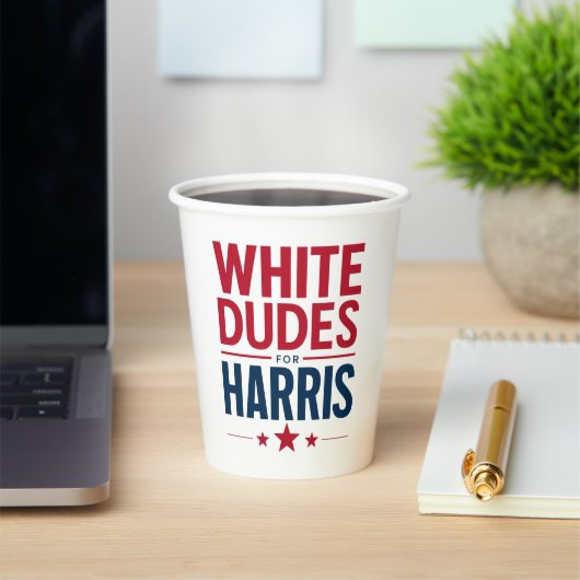 Gobelets En Papier Des Mecs Blancs Pour Harris Election Kamala Harris (Insitu)