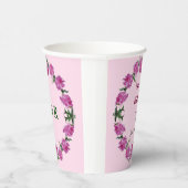 Gobelets En Papier Des pivoines. (Droite)