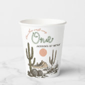 Gobelets En Papier Desert Wild West Ouest 1er anniversaire (Verso)