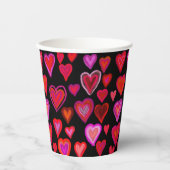 Gobelets En Papier Design chaleureux rouge (Recto)