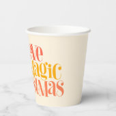 Gobelets En Papier Design de mode de vie lent (Verso)