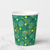 Gobelets En Papier Design de tennis (Verso)