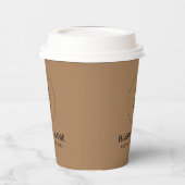 Gobelets En Papier Design élégant Entreprise Événement Logo Propre Si (Gauche)