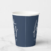 Gobelets En Papier Design moderne 40e anniversaire simple élégant scr (Droite)