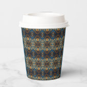 Gobelets En Papier Design moderne égyptien, islamique, arabe et afric (Verso)