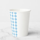 Gobelets En Papier Design Pois bleu (Gauche)