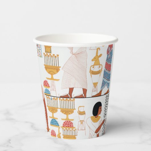 Gobelets En Papier Design royal égyptien (Verso)