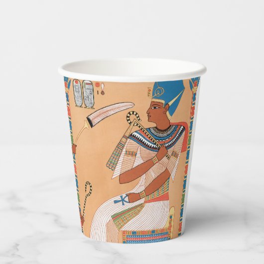 Gobelets En Papier Design royal égyptien (Verso)