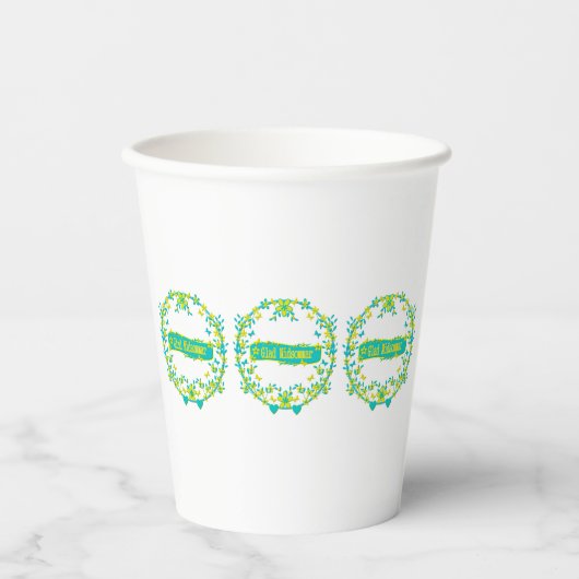 Gobelets En Papier design scandinave, Glad midsommar (Recto)