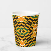 Gobelets En Papier Designer Kente Print Paper Cups (Verso)