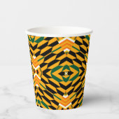 Gobelets En Papier Designer Kente Print Paper Cups (Recto)