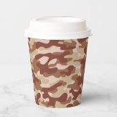 Gobelets En Papier Dessert camouflage tan (Recto)