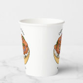 Gobelets En Papier dessin animé de bagel saumon (Droite)