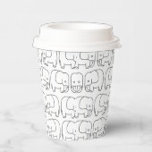 Gobelets En Papier Dessin Animé Éléphant (Droite)