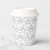 Gobelets En Papier Dessin Animé Éléphant (Recto)
