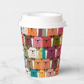 Gobelets En Papier Dessin Animé Ours en Peluche (Droite)