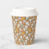 Gobelets En Papier Dessin animé Renard Multicolor (Recto)