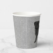 Gobelets En Papier Dessin de canine de Carlin Faun Dessin de canine I (Droite)